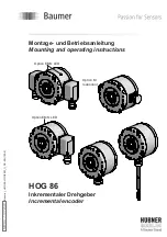 Предварительный просмотр 1 страницы Baumer HOG 86 Mounting And Operating Instructions