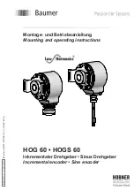 Предварительный просмотр 1 страницы Baumer HOGS 60 Mounting And Operating Instructions