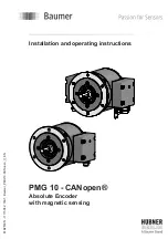 Baumer Hubner Berlin CANopen PMG 10 Installation And Operating Instructions Manual preview