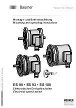 Baumer HUBNER BERLIN ES100 Mounting And Operating Instructions preview