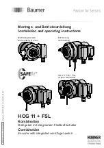 Предварительный просмотр 1 страницы Baumer HUBNER BERLIN FSL Installation And Operating Instructions Manual