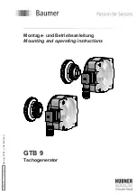 Baumer HUBNER BERLIN GTB 9 Mounting And Operating Instructions preview