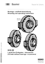 Предварительный просмотр 1 страницы Baumer HUBNER BERLIN HG 22 Mounting And Operating Instructions