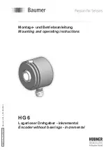 Предварительный просмотр 1 страницы Baumer HUBNER BERLIN HG 6 Mounting And Operating Instructions