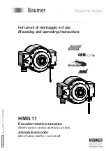 Предварительный просмотр 1 страницы Baumer Hubner Berlin HMG 11 Mounting And Operating Instructions