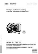 Baumer HUBNER BERLIN HOG 11 - DNV GL Mounting And Operating Instructions предпросмотр