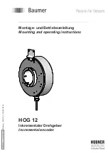 Предварительный просмотр 1 страницы Baumer Hubner Berlin HOG 12 Mounting And Operating Instructions