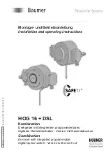 Baumer Hubner Berlin HOG 16 + DSL.E Installation And Operating Instructions Manual предпросмотр