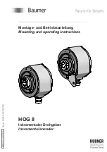 Baumer HUBNER BERLIN HOG 8 Mounting And Operating Instructions предпросмотр