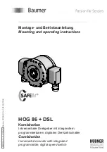 Предварительный просмотр 1 страницы Baumer Hubner Berlin HOG 86 + DSL Mounting And Operating Instructions