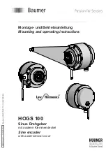 Предварительный просмотр 1 страницы Baumer Hubner Berlin HOGS 100 Mounting And Operating Instructions