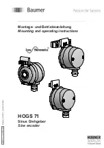 Предварительный просмотр 1 страницы Baumer HUBNER BERLIN HOGS 71 Mounting And Operating Instructions