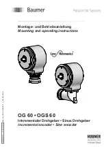 Предварительный просмотр 1 страницы Baumer HUBNER BERLIN OG 60 Mounting And Operating Instructions