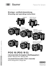 Baumer Hubner Berlin POG 86 Mounting And Operating Instructions preview