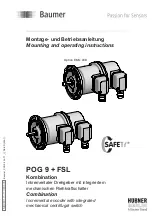 Baumer Hubner Berlin POG 9 + FSL Mounting And Operating Instructions предпросмотр