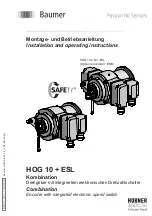 Предварительный просмотр 1 страницы Baumer HUBNER BERLIN SAFETY HOG 10 + ESL Installation And Operating Instructions Manual