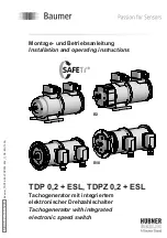 Baumer Hubner Berlin TDP 0,2+ESL Installation And Operating Instructions Manual preview