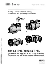 Предварительный просмотр 1 страницы Baumer Hubner Berlin TDP0,2LS-1 Installation And Operating Instructions Manual