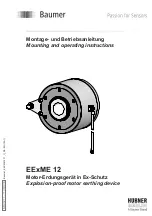 Предварительный просмотр 1 страницы Baumer HUBNER EExME 12 Mounting And Operating Instructions