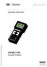 Baumer Hubner HENQ 1100 Operating Instructions Manual preview