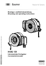 Baumer Hubner HOG 131 Mounting And Operating Instructions предпросмотр