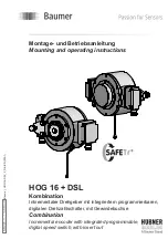 Предварительный просмотр 1 страницы Baumer Hubner HOG 16 + DSL Mounting And Operating Instructions