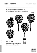 Предварительный просмотр 1 страницы Baumer Hubner HOG 71 Mounting And Operating Instructions