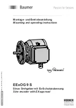 Предварительный просмотр 1 страницы Baumer HUBNER Low Harmonics EExOG 9 S Mounting And Operating Instructions