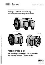 Предварительный просмотр 1 страницы Baumer Hubner POG 9 Mounting And Operating Instructions