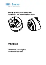 Baumer ITD21H00 Installation And Operating Instruction preview