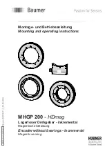 Preview for 1 page of Baumer MHGP 200 Mounting And Operating Instructions