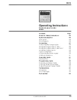 Baumer NE216 Operating Instructions Manual preview