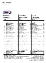 Preview for 1 page of Baumer PA408 Operating Instructions Manual