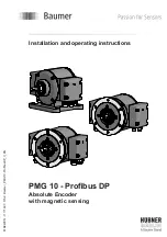 Baumer PMG 10 Profibus DP Installation And Operating Instructions Manual предпросмотр