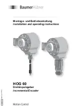 BaumerHübner HOG 60 Installation And Operating Instructions Manual preview