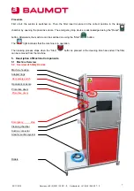 Предварительный просмотр 7 страницы BAUMOT BA5000 Operating Manual