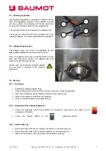 Предварительный просмотр 9 страницы BAUMOT BA5000 Operating Manual