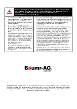 Предварительный просмотр 17 страницы Baumr-AG DCLEAN-SPAU50 User Manual