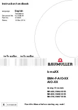 Baumuller AIO Series Instruction Handbook Manual предпросмотр