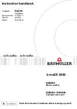 Baumuller b maXX 3000 Instruction Handbook Manual предпросмотр