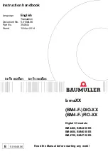 Baumuller B MaXX 4000 Series Instruction Handbook Manual preview