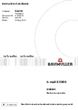 Baumuller b maXX 5000 BM5800 Series Instruction Handbook Manual preview