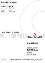 Предварительный просмотр 1 страницы Baumuller b maXX 5000 Instruction Handbook Manual