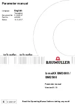 Baumuller b maXX BM2500 Operating Manual preview