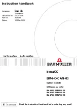 Предварительный просмотр 1 страницы Baumuller b maXX BM4-O-CAN-03 Instruction Handbook Manual