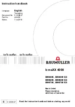 Baumuller b maxx BM4400 Instruction Handbook Manual preview