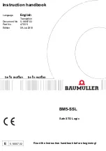 Preview for 1 page of Baumuller BM5-SSL Instruction Handbook Manual