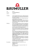 Preview for 2 page of Baumuller BUS 6 VC Manual