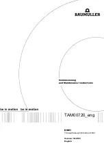 Baumuller DSM1 Commissioning And Maintenance Instructions preview