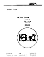 Preview for 1 page of Baur PGK 110 HB Operating Manual